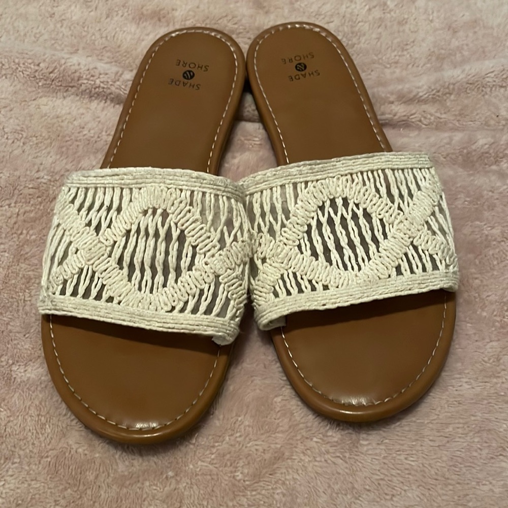 Shade and shore ivory sandals